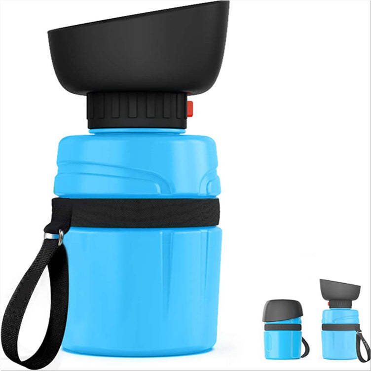 Portable Dog Water Bottle – Leak-Proof Travel Drinking Bottle for Dogs, One-Hand Operation 520ml/600ml