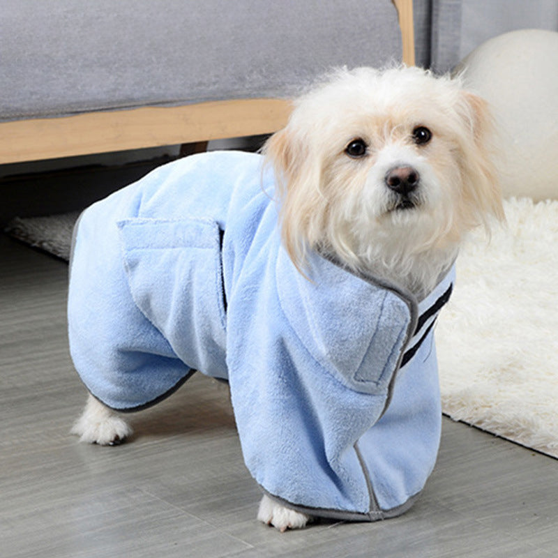 Dog Dry Robe – Microfibre Drying Coat for Dogs, Fast-Drying After-Walk Towel Bathrobe XS–XXXL