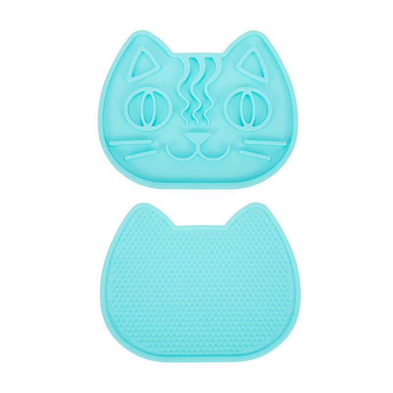 Double-Sided Lick Mat for Dogs & Cats – Slow Feeder Bowl, Anti-Anxiety Silicone Licking Pad
