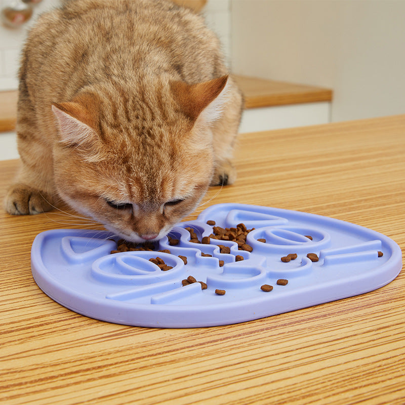 Double-Sided Lick Mat for Dogs & Cats – Slow Feeder Bowl, Anti-Anxiety Silicone Licking Pad
