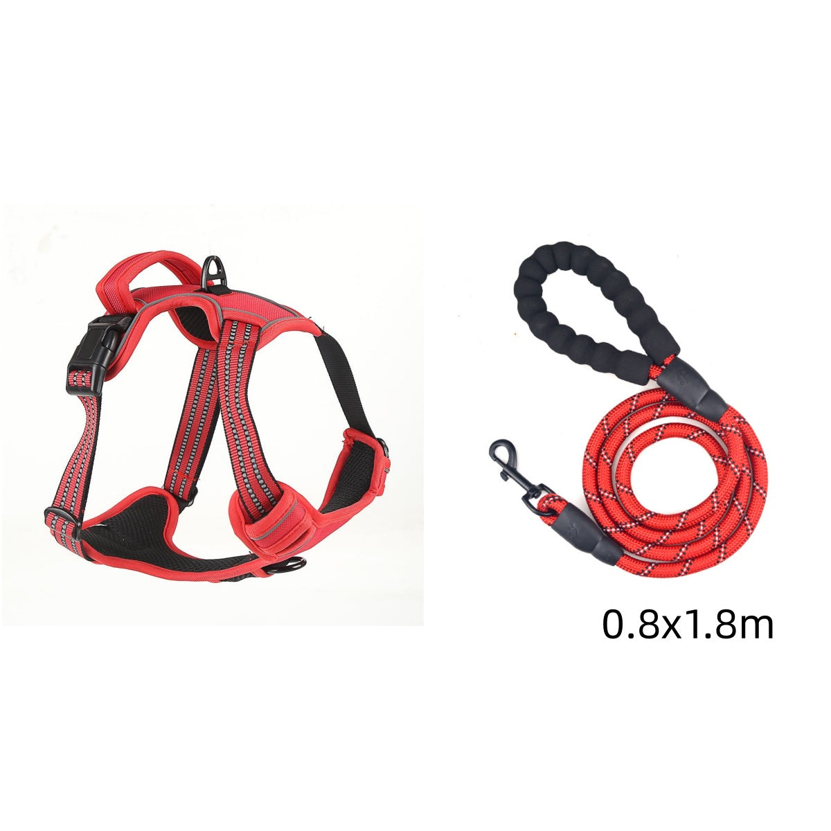No-Pull Dog Harness – Breathable Reflective Vest Harness for Dogs, Adjustable & Escape-Proof, S/M/L/XL