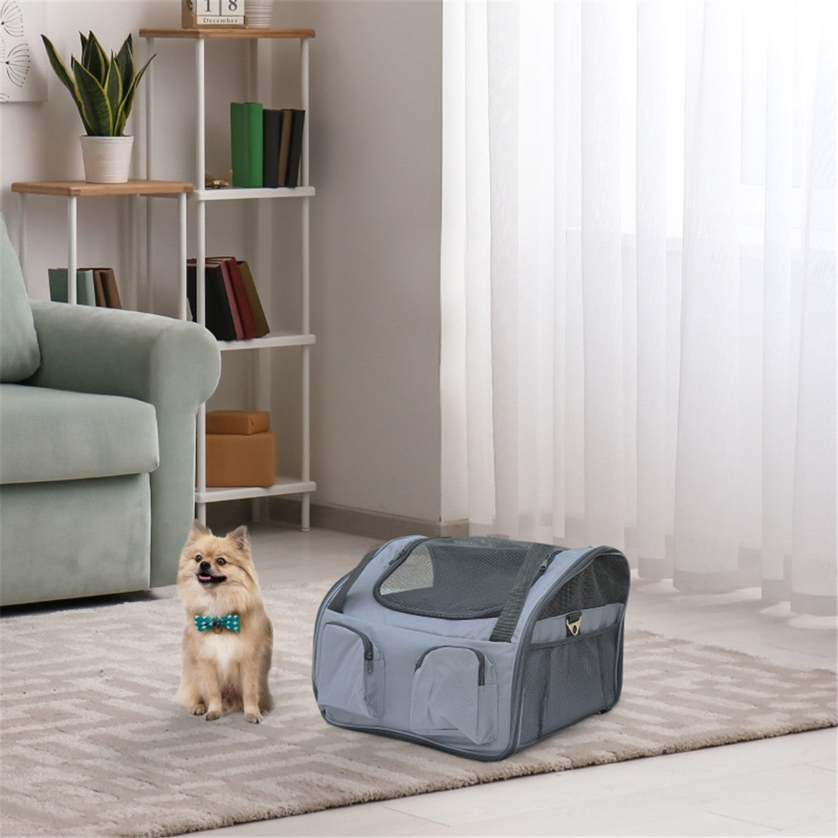 Pawffin Soft Pet Carrier Bag — Grey