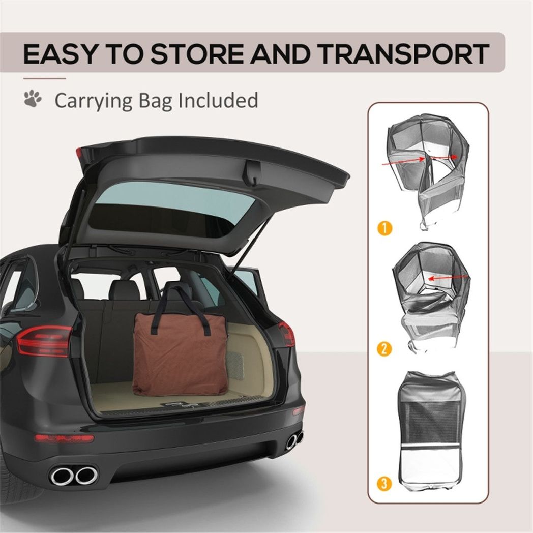 Pawffin Outdoor Pet Carrier Tent — Brown