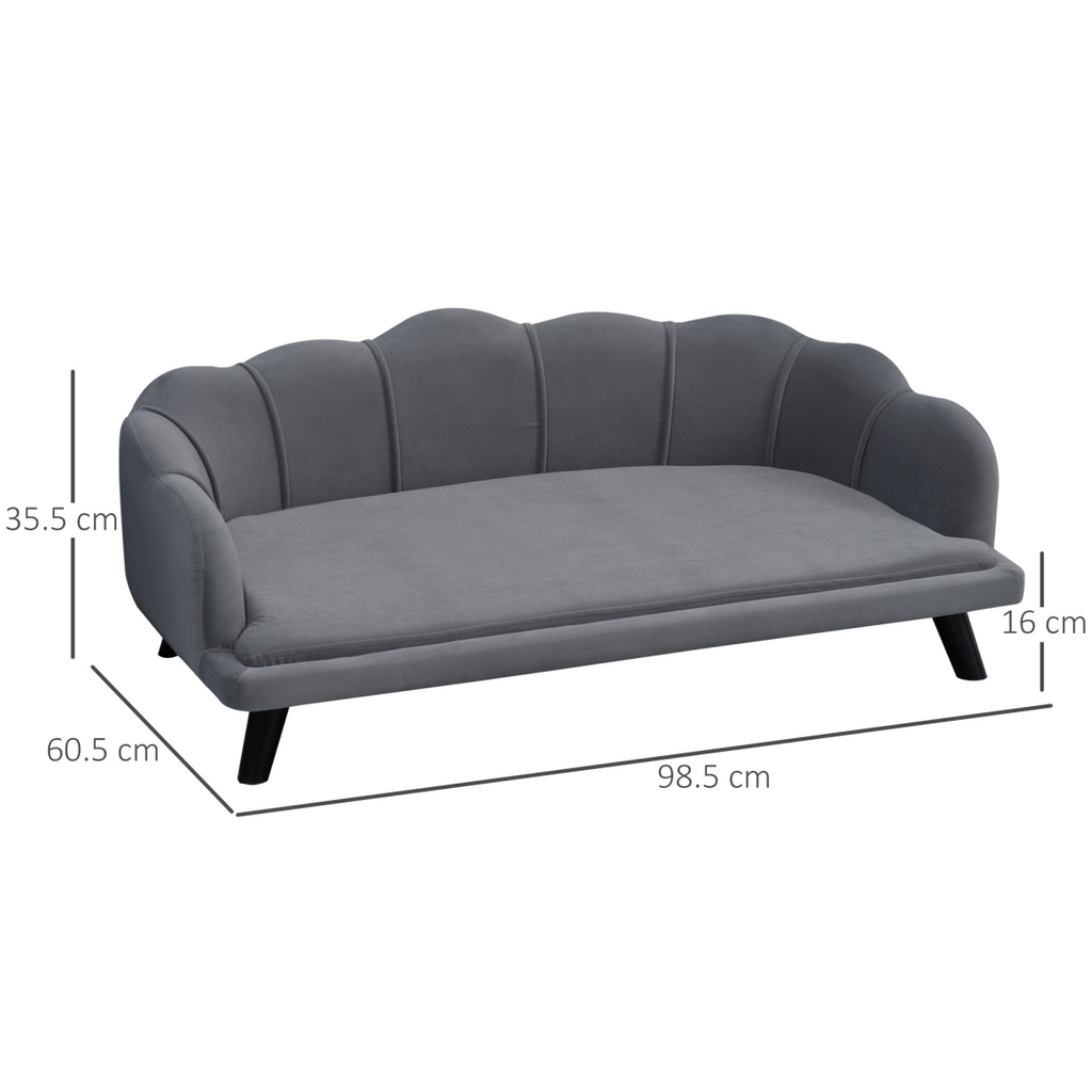 Pawffin Dog Sofa for Medium & Large Dogs — Grey