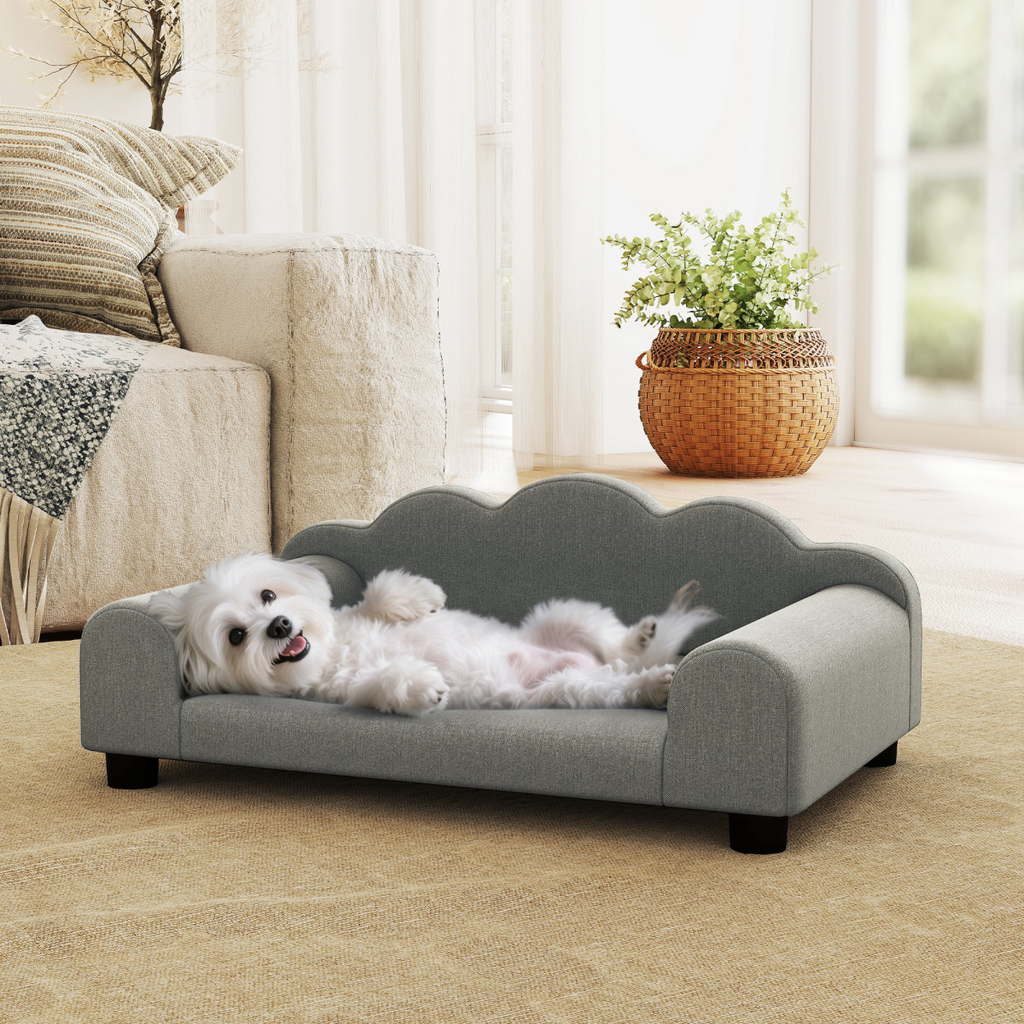 Pawffin Dog Bed/Pet Sofa Grey