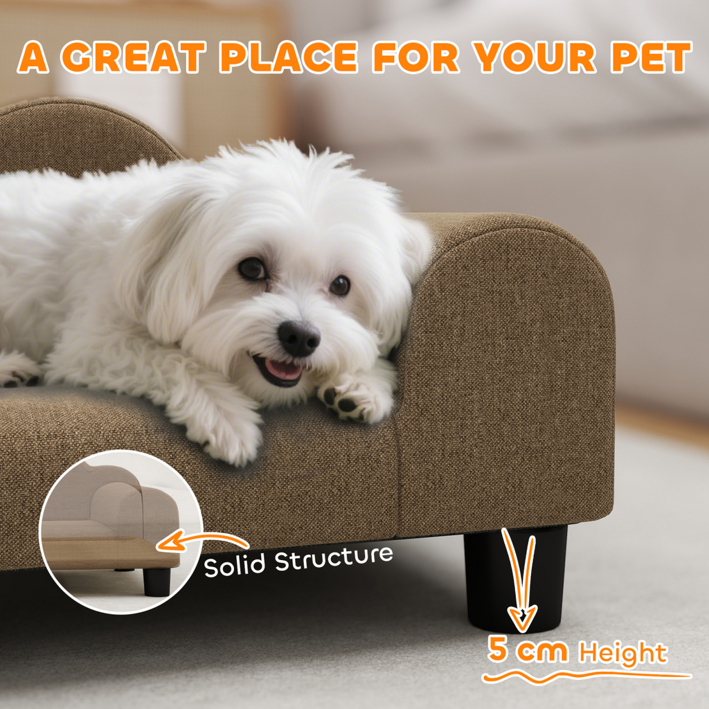 Pawffin Dog Bed/Pet Sofa Beige