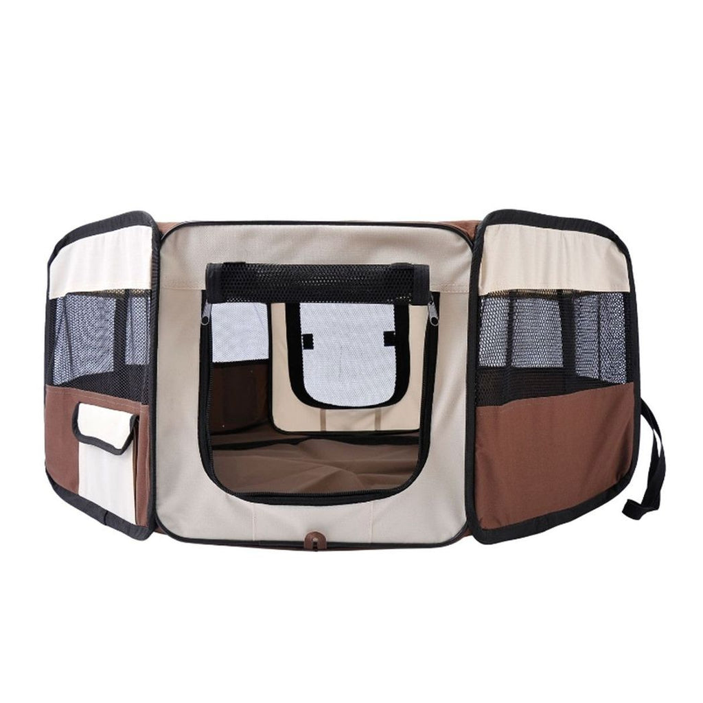 Pawffin Outdoor Pet Carrier Tent — Brown
