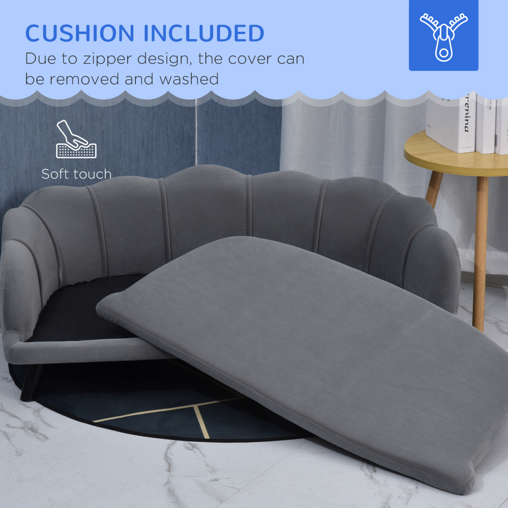 Pawffin Dog Sofa for Medium & Large Dogs — Grey