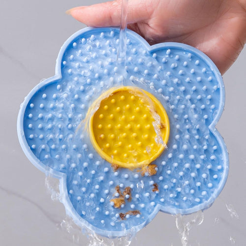 Flower Lick Mat for Dogs & Cats – Suction Cup Slow Feeder, Anxiety Relief