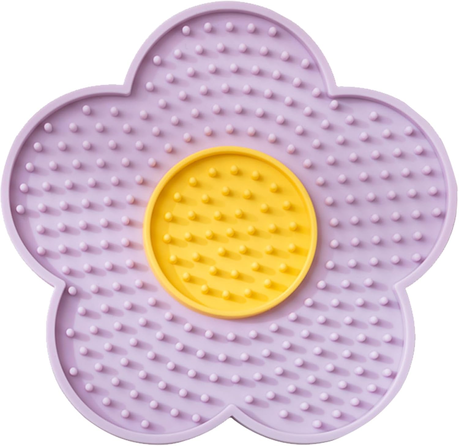 Flower Lick Mat for Dogs & Cats – Suction Cup Slow Feeder, Anxiety Relief
