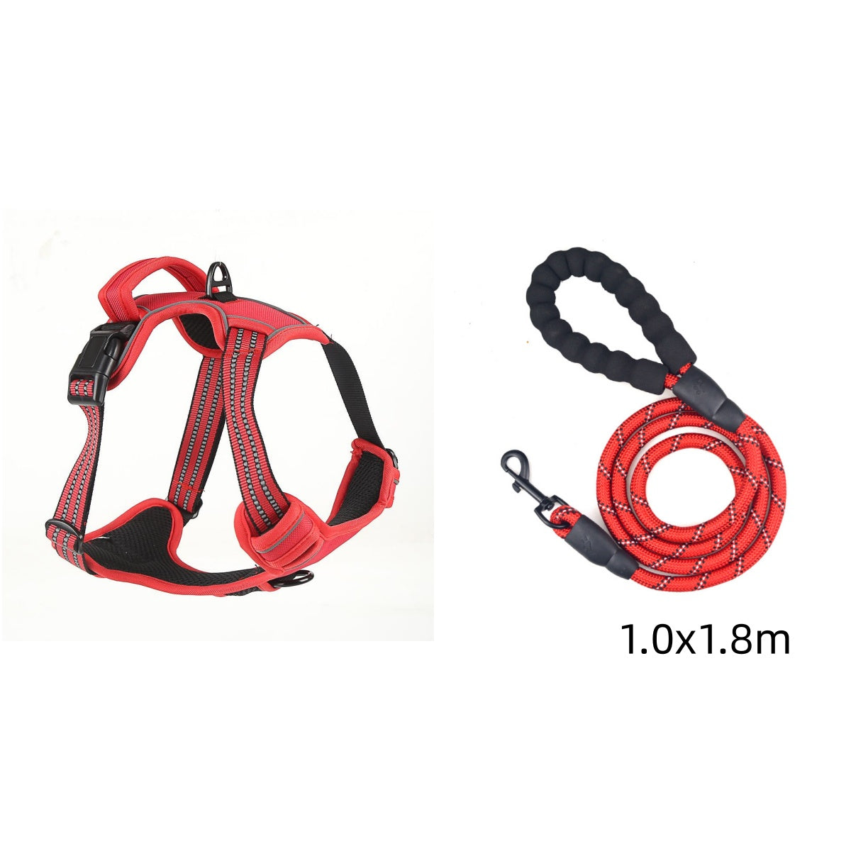 No-Pull Dog Harness – Breathable Reflective Vest Harness for Dogs, Adjustable & Escape-Proof, S/M/L/XL
