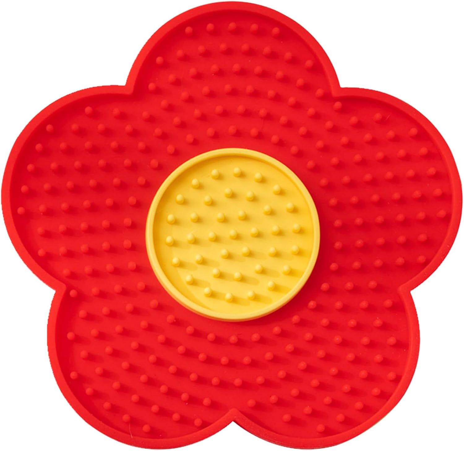 Flower Lick Mat for Dogs & Cats – Suction Cup Slow Feeder, Anxiety Relief