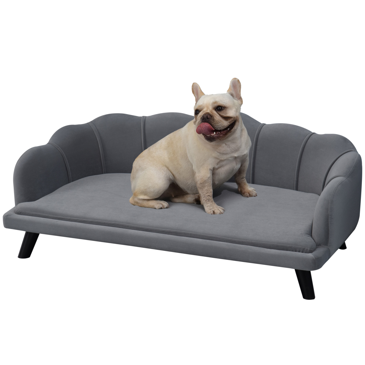 Pawffin Dog Sofa for Medium & Large Dogs — Grey